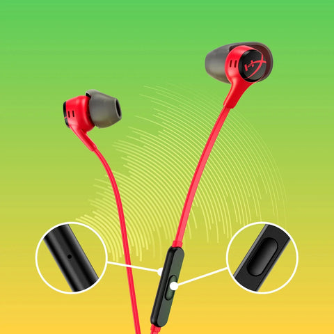 HyperX Cloud Earbuds II with Mic - Red