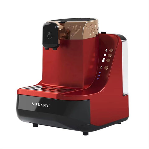 Sokany Semi-Automatic Turkish Coffee Maker with Slow Brewing, Self-Cleaning & 1L Capacity - 700W