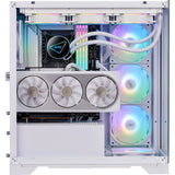 XPG INVADER X - Tempered Glass Panels ATX Mid Tower with 5 ARGB Fans Vertical graphics card - Support Top 360 cooler
