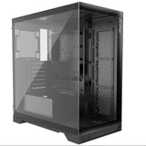 XPG INVADER X - Tempered Glass Panels ATX Mid Tower with 5 ARGB Fans Vertical graphics card - Support Top 360 cooler