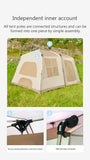 Chanodug Quick-Open Waterproof Camping Tent for 6–8 Persons – 4 × 2.8 m