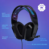 Logitech G335 Wired Gaming Headset - Black