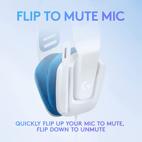 Logitech G335 Wired Gaming Headset - White