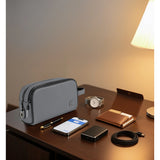 WiWU, Phantom Fingerprint Lock Pouch Pro – Secure Travel Organizer with Smart Lock & Dual-Layer Storage