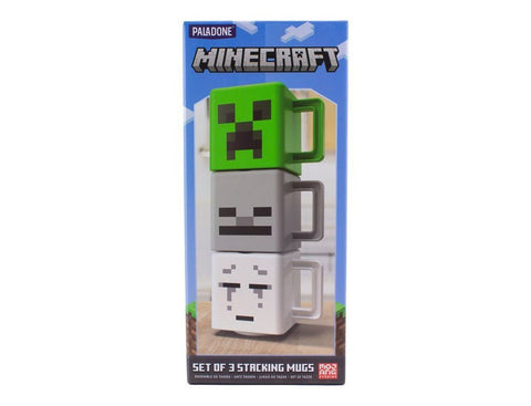 Minecraft Stacking Mugs x3