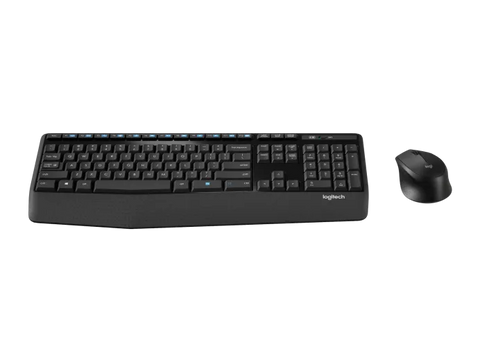 Logitech MK345 Comfort Wireless Keyboard & Mouse Combo Arabic/English – Black