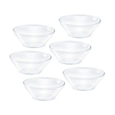 Borosil Venus Glass Katori Set of 6 – 170 ml