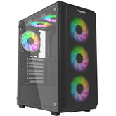 Twisted Minds Apex-03 Mid Tower, 3*120mm ARGB Fan Gaming Case - Black