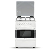 Ferre 4-Burner Floor Standing Gas Cooker 60 × 60 cm – White