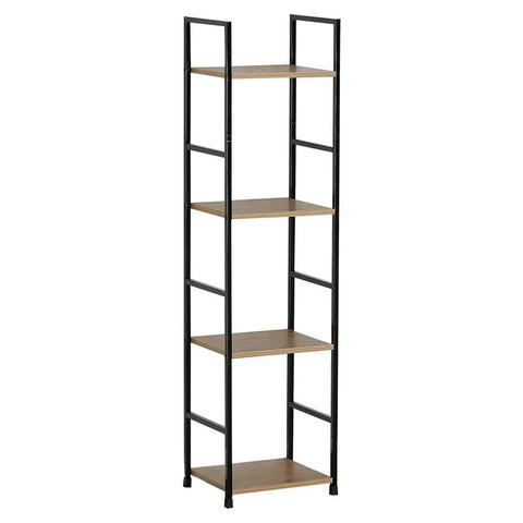 Modern Metal and Wood Storage Organizer Shelf