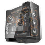 DarkFlash DY470 ATX Mid Tower Gaming Case - Black (4 ARGB Fans Included)