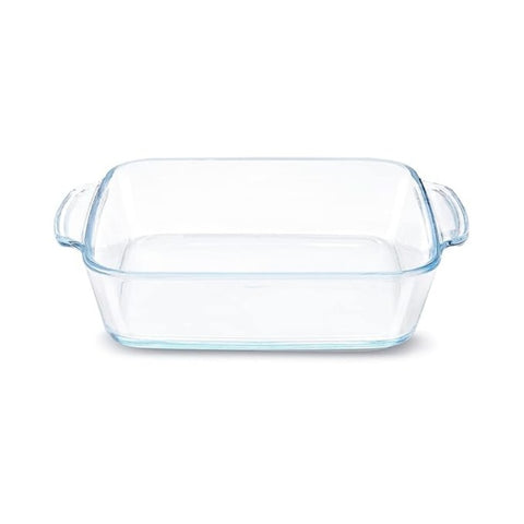 Borosil Square Borosilicate Glass Baking and Serving Dish with Handles – 1.6 L