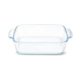 Borosil Square Borosilicate Glass Baking and Serving Dish with Handles – 1.6 L