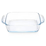 Borosil Square Borosilicate Glass Baking and Serving Dish with Handle – 800 ml