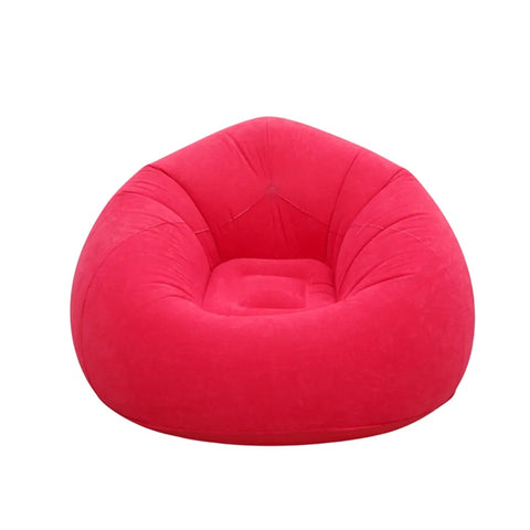 XL Single Size Inflatable Flocked Lounge Sofa Chair – 110 × 110 × 85 cm