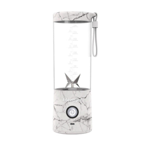 Blendjet V2 Portable Blender 16oz, Smoothie Maker, Fruit Blender, BPA-Free, 475ml, Sports Bottle, USB-C Rechargeable - White Marble
