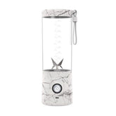 Blendjet V2 Portable Blender 16oz, Smoothie Maker, Fruit Blender, BPA-Free, 475ml, Sports Bottle, USB-C Rechargeable - White Marble
