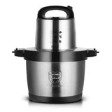 RAF Stainless Steel Food Processor & Chopper 6L with Quad Blade System for Blending & Grinding - 1600W