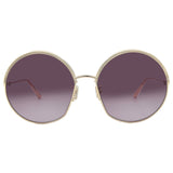 Dior EverDior R1U Bordeaux Round Ladies Sunglasses