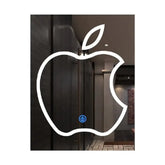 Decorative Apple Design Smart LED Mirror with Touch Switch, Multi-Color Lighting & Anti-Corrosion Glass - 60 x 80 CM