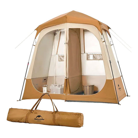 Naturehike Wet and Dry Separation Shower Tent - Brown (240*120*200)