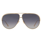 Dior Grey Shaded Pilot Ladies Sunglasses