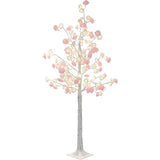Decorative LED Blossom Flower Tree Lamp with Warm Ambient Lighting & Stable Floor Base - 130 CM