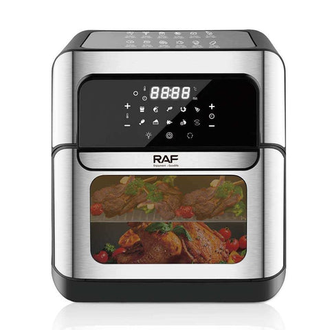RAF 12L Digital Air Fryer Oven with Rotisserie, 1800W Power, Touchscreen Control & 360° Hot Air Circulation – R.5152