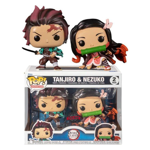 POP 2 PACK: DEMON SLAYER- TANJIRO & NEZUKO (EXC)