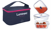 Luminarc Rectangle Pure Box Set 3 Pieces + Lunch Bag