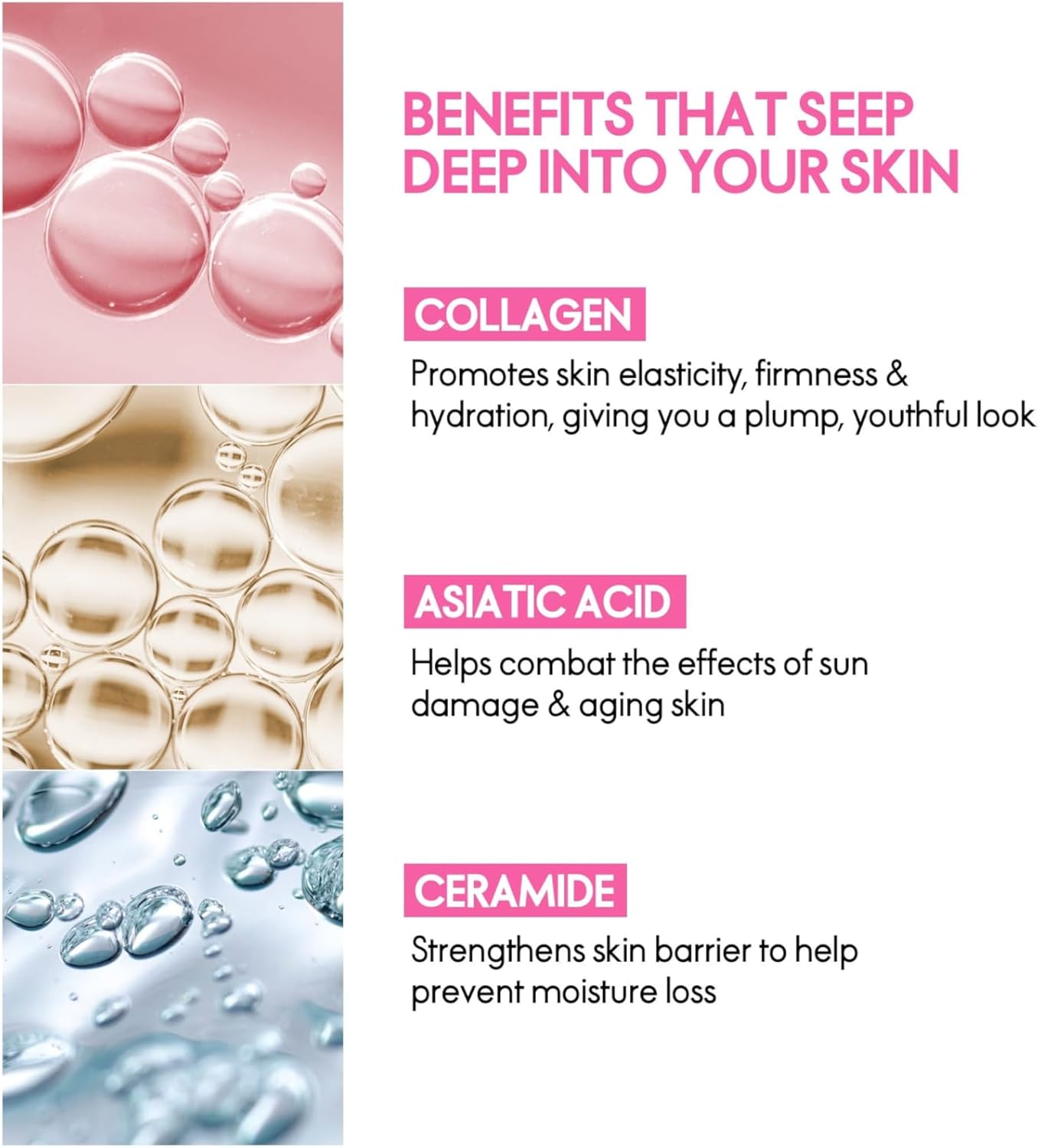 Korean ELLE Deep Collagen Color Changing Mask – Anti-Aging, Hydrating & Firming Mask with Collagen, Peptides & Centella – Long-Wear 2-3 Hour or Overnight treatment mask for Radiant Youthful Skin Korean ELLE Deep Collagen Color Changing Mask – Anti-Aging, Hydrating & Firming Mask with Collagen, Peptides & Centella – Long-Wear 2-3 Hour or Overnight treatment mask for Radiant Youthful Skin