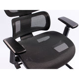 Black Bull Ergonomic Mesh Gaming & Office Chair with Footrest - Black/Red (Free Delivery)