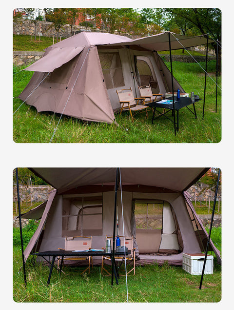 Chanodug Quick-Open Waterproof Camping Tent for 6–8 Persons – 4 × 2.8 m