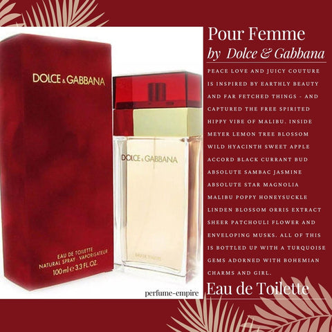 Dolce & Gabbana Original Red EDT For Her - 100 ml