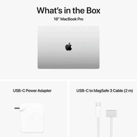 Apple MacBook Pro - 16.2" / M4 Pro / 14-Core CPU / 20-Core GPU / 24GB RAM / 512GB SSD / Silver / 1YW