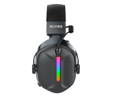 Sades Defender 3 Mode Head Mounted Wireless Headset - Black