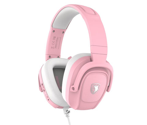 Sades SA-732 Zpower Multiplatform Gaming Headset - Pink