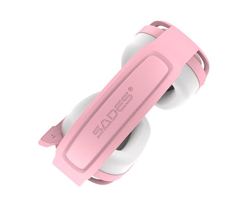 Sades SA-732 Zpower Multiplatform Gaming Headset - Pink