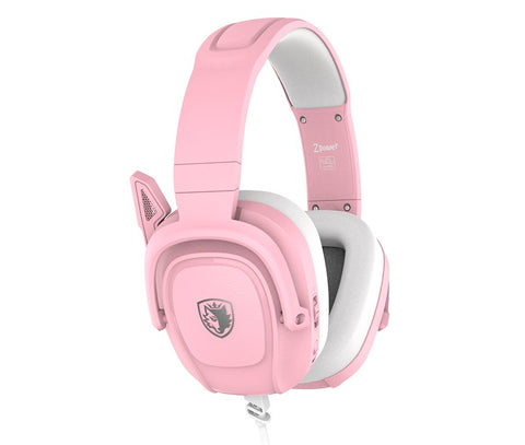 Sades SA-732 Zpower Multiplatform Gaming Headset - Pink