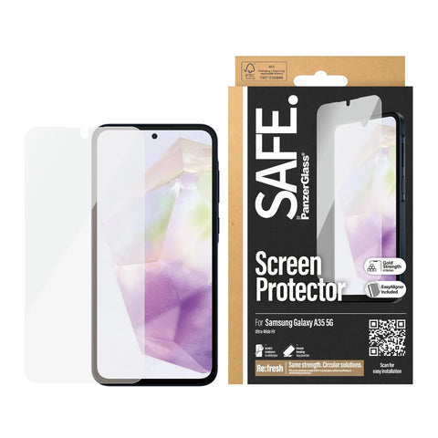SAFE. by PanzerGlass® Screen Protector Samsung Galaxy A35 5G | Ultra-Wide Fit w. EasyAligner