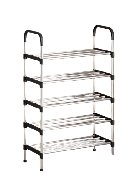 5 Tier Steel Shoe Rack with Handle