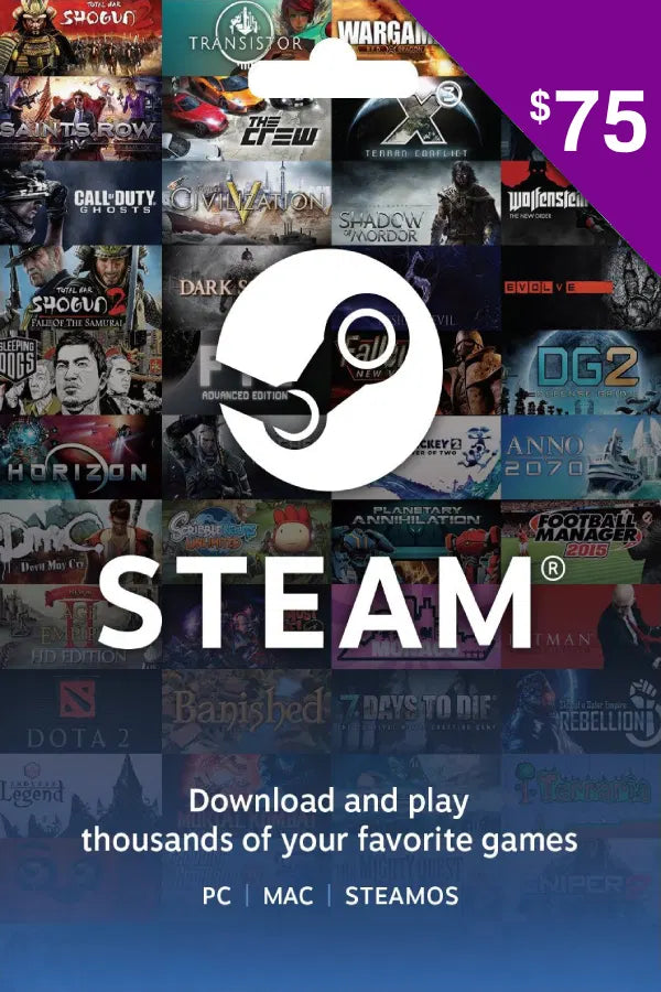 Steam 75$ USA Store Steam 75$ USA Store