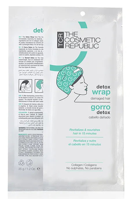 The Cosmetic Republic Detox Wrap – Intensive Repair & Detox Treatment for Damaged Hair - Unisex The Cosmetic Republic Detox Wrap – Intensive Repair & Detox Treatment for Damaged Hair - Unisex