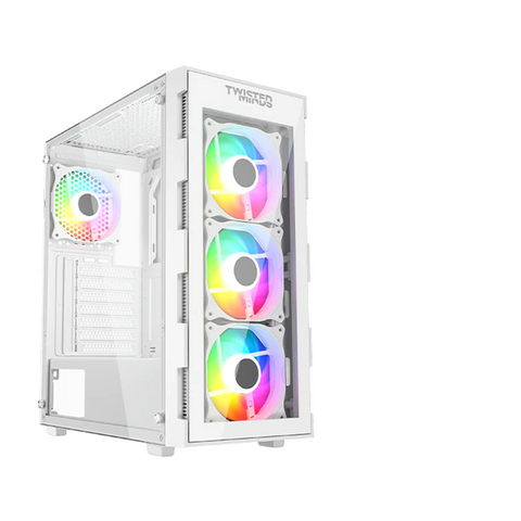 Gaming PC i5-12400F CPU, H610 DDR4 Motherboard, 16GB DDR4 RAM, 1TB NVMe SSD, 650 WATT PSU, RTX 3050 6GB VGA, Twisted Minds Titan Mid-Tower Case white With 4x RGB Fans, USB Wi-Fi Adapter, Windows 11 Pro License