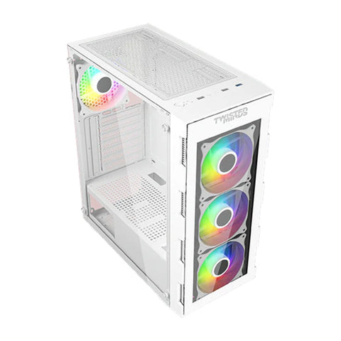 Gaming Bundle:Pc Intel Core i5-12400F,RTX 5060,16GB RAM with Sades NC-Pelagia, 24",FHD,200Hz,0.5ms,HDMI 2.1,VA,Curved Gaming Monitor (White)