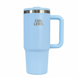 Cool Level, Steel Mug With External Straw, 900ml