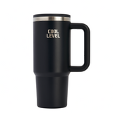 Cool Level, Steel Mug With External Straw, 900ml