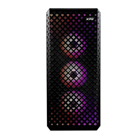 XPG Defender Pro E-ATX Mid-Tower Chassis Gaming PC Case Mesh front panel, 3 ARGB fans - Black