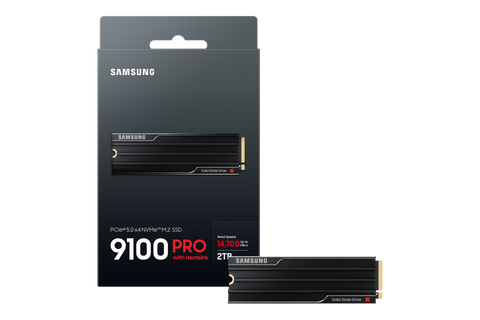 Samsung, 9100 PRO With Heatsink, 2TB SSD M.2 NVMe