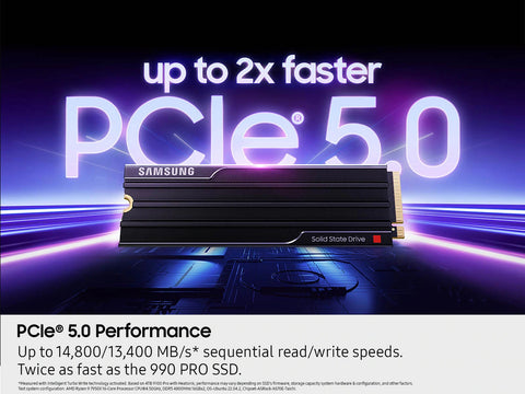 Samsung, 9100 PRO With Heatsink, 2TB SSD M.2 NVMe